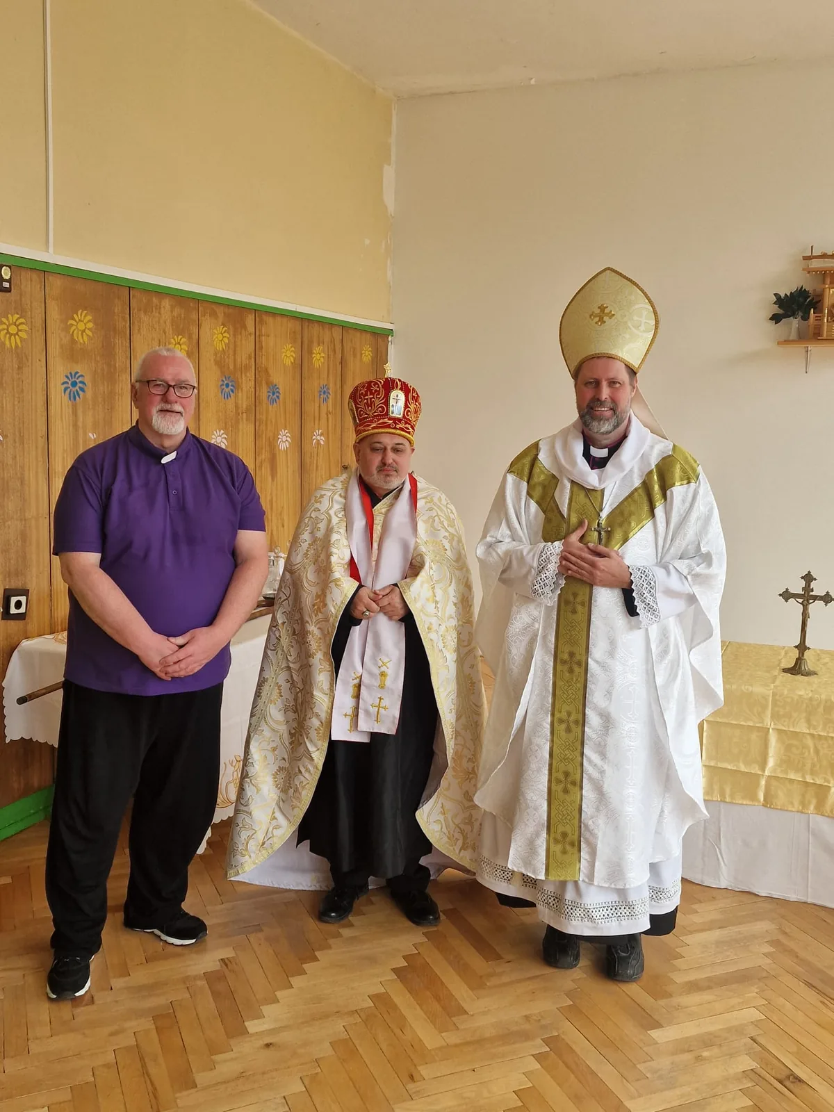 Bishop Ashley R. Deutschmann with clergy at his episcopal consecration on 24 May 2026