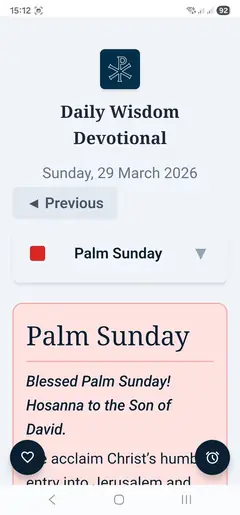 Daily Wisdom Devotional app